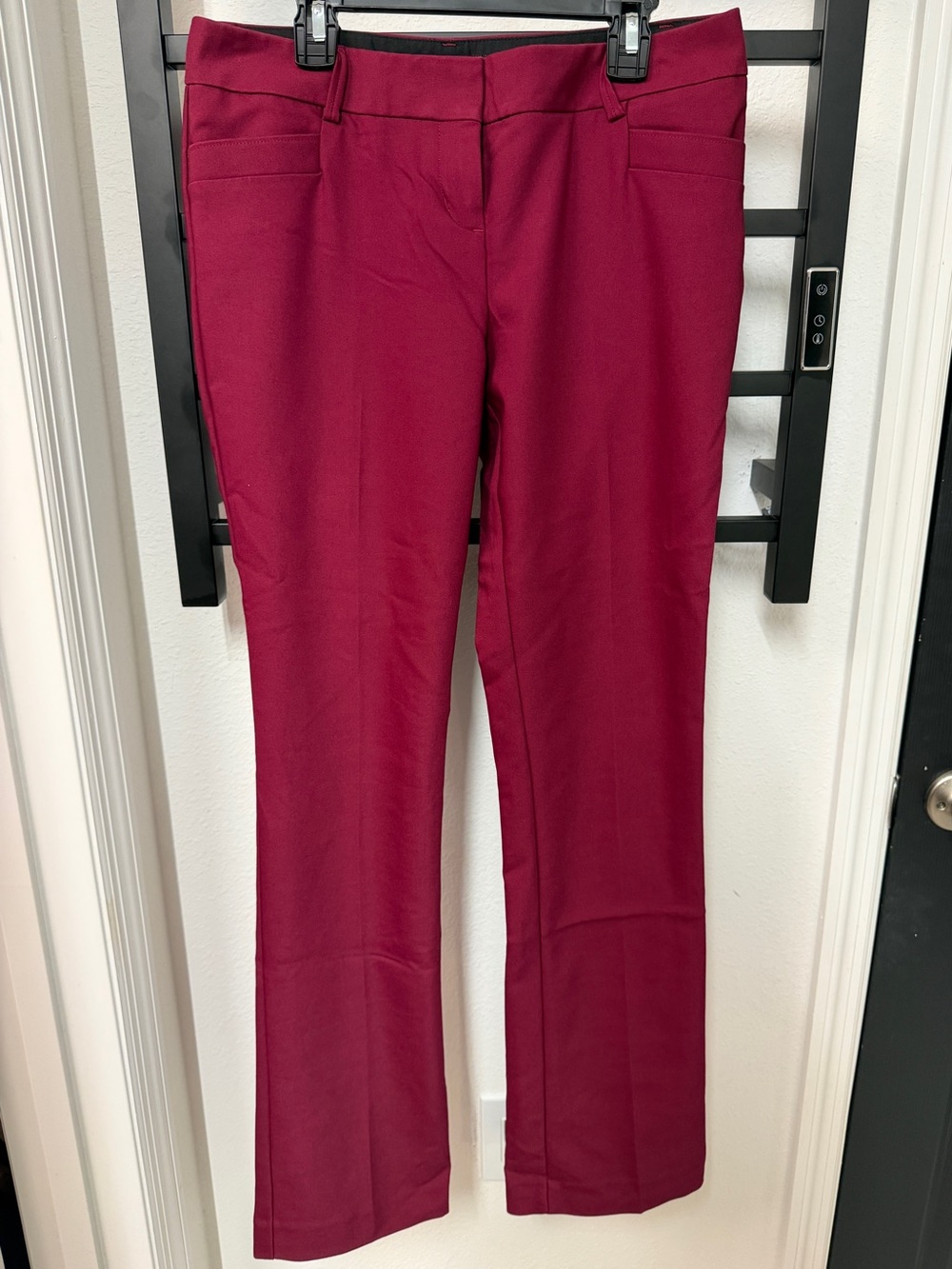 Express Columnist Pants in Deep Berry